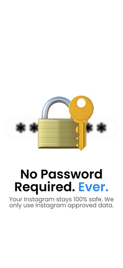 FollowBuddy screen: no password required, ever